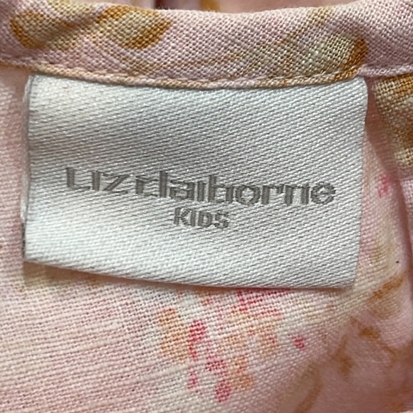Vintage LIZ CLAIBORNE girls dress • size 3T • pink floral dress - Picture 10 of 14